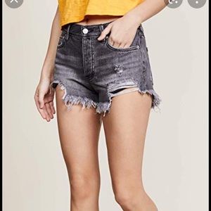 Free People Button Fly Shorts